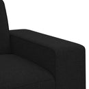 vidaXL Kanapé Fekete 222 x 80 x 82 cm szövet