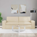 vidaXL Kanapé Krém 222 x 80 x 82 cm szövet