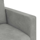 vidaXL Kanapé Világosszürke 138 x 78 x 80 cm Bársony