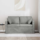 vidaXL Kanapé Világosszürke 138 x 78 x 80 cm Bársony