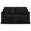 vidaXL Kanapé Fekete 138 x 78 x 80 cm Bársony