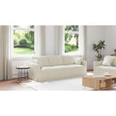 vidaXL Kanapé Krém 228 x 78 x 80 cm Bársony