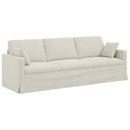 vidaXL Kanapé Krém 228 x 78 x 80 cm Bársony