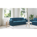 vidaXL Kanapé Kék 228 x 78 x 80 cm Bársony