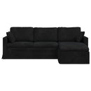 vidaXL Kanapé Fekete 228 x 134 x 80 cm Bársony