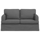 vidaXL Kanapé Sötétszürke 144 x 80 x 85 cm szövet