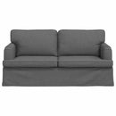 vidaXL Kanapé Sötétszürke 162 x 80 x 85 cm szövet