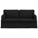 vidaXL Kanapé Fekete 162 x 80 x 85 cm szövet