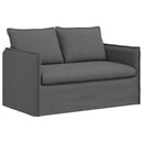 vidaXL Kanapé Sötétszürke 136 x 82 x 85 cm szövet
