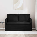 vidaXL Kanapé Fekete 136 x 82 x 85 cm szövet