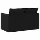 vidaXL Kanapé Fekete 136 x 82 x 85 cm szövet