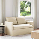 vidaXL Kanapé Krém 136 x 82 x 85 cm szövet