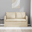 vidaXL Kanapé Krém 136 x 82 x 85 cm szövet