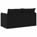 vidaXL Kanapé Fekete 156 x 82 x 85 cm szövet