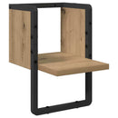 vidaXL Falpolc polcokkal Művészi tölgy 20 x 25 x 30 cm Faanyag
