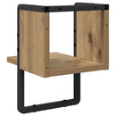 vidaXL Falpolc polcokkal Művészi tölgy 20 x 25 x 30 cm Faanyag