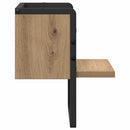 vidaXL Falpolc polcokkal Művészi tölgy 20 x 25 x 30 cm Faanyag