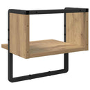 vidaXL Falpolc polcokkal Művészi tölgy 30 x 25 x 30 cm Faanyag