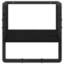 vidaXL Falpolc polcokkal Fekete tölgy 30 x 25 x 30 cm Faanyag