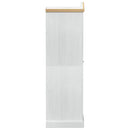 vidaXL Szekrények polcokkal Fehér 55 x 52 x 170 cm Tömör fenyőfa