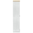 vidaXL Szekrények fiókkal ajtóval Fehér 55 x 38 x 170 cm Tömör fenyőfa