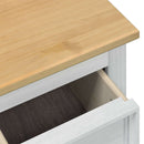 vidaXL storage box fiókkal Fehér 90 x 78 x 45 cm Tömör fenyőfa
