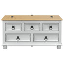 vidaXL storage box fiókkal Fehér 90 x 78 x 45 cm Tömör fenyőfa