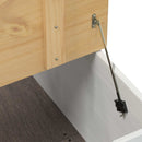 vidaXL storage box polcokkal Fehér 78 x 78 x 45 cm Tömör fenyőfa