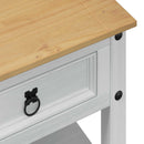 vidaXL Dohányzóasztal fiókkal Fehér 100 x 48 x 45 cm Tömör Fenyőfa
