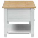 vidaXL Dohányzóasztal fiókkal Fehér 100 x 48 x 45 cm Tömör Fenyőfa