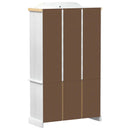 vidaXL Kiállító szekrény Fehér 103,5 x 42 x 180 cm Tömör fenyőfa
