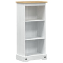 vidaXL Könyvszekrény Fehér 46 x 29 x 100 cm Tömör fenyőfa