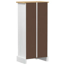 vidaXL Könyvszekrény Fehér 46 x 29 x 100 cm Tömör fenyőfa