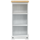vidaXL Könyvszekrény Fehér 46 x 29 x 100 cm Tömör fenyőfa