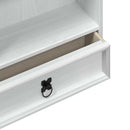 vidaXL CD tároló Fehér 52 x 17.5 x 103 cm Tömör fenyőfa