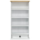 vidaXL CD tároló Fehér 52 x 17.5 x 103 cm Tömör fenyőfa
