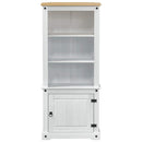 vidaXL Magasfiú Fehér 74 x 38 x 170 cm Tömör fenyőfa