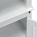 vidaXL Cipőszekrény polcokkal Fehér 86 x 38,5 x 108 cm Tömör fenyőfa