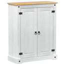 vidaXL Cipőszekrény polcokkal Fehér 86 x 38,5 x 108 cm Tömör fenyőfa