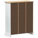 vidaXL Cipőszekrény polcokkal Fehér 86 x 38,5 x 108 cm Tömör fenyőfa
