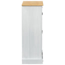 vidaXL Cipőszekrény polcokkal Fehér 86 x 38,5 x 108 cm Tömör fenyőfa