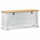vidaXL Cipőszekrény Corona Fehér 99 x 32 x 49 cm Tömör fenyőfa