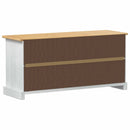vidaXL Cipőszekrény Corona Fehér 99 x 32 x 49 cm Tömör fenyőfa