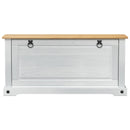 vidaXL Cipőszekrény Corona Fehér 99 x 32 x 49 cm Tömör fenyőfa