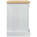 vidaXL Cipőszekrény Corona Fehér 99 x 32 x 49 cm Tömör fenyőfa