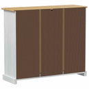 vidaXL Cipőszekrény Corona Fehér 99 x 32 x 85 cm Tömör fenyőfa