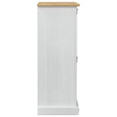 vidaXL Cipőszekrény Corona Fehér 99 x 32 x 85 cm Tömör fenyőfa