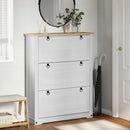 vidaXL Cipőszekrény Corona Fehér 99 x 32 x 122 cm Tömör fenyőfa