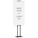 vidaXL Kiállító Állvány Fekete 30 x 23,5 x 210 cm Acél