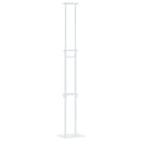 vidaXL Kiállító Állvány Fehér 30 x 23,5 x 210 cm Acél